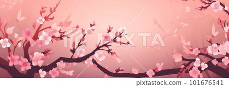 cherry blossom background.banner or wallpaper.copyspace 101676541