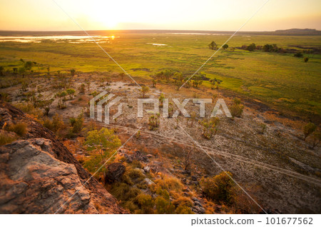 Beautiful sunset in Kakadu National Park Beautiful sunset in Kakadu National Park 101677562