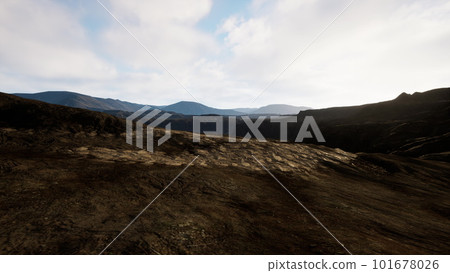Black scenery of Lava fields Black scenery of Lava fields 101678026