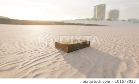 old book on the sand beach old book on the sand beach 101678028