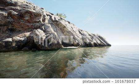 atlantic ocean and the granite rocks on the coast atlantic ocean and the granite rocks on the coast 101678037