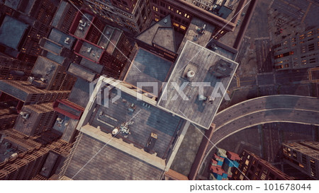 A bird's eye view of downtown A bird's eye view of downtown 101678044
