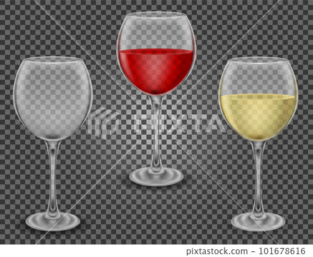 transparent glass for wine and low alcohol drinks vector illustration transparent glass for wine and low alcohol drinks vector illustration 101678616