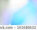 Unfocused holographic colors of mother-of-pearl foil. Blurry holographic abstract background in blue tones. Holographic iridescent abstract background made of rainbow foil. High quality photo 101680632