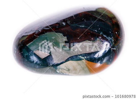 Macro mineral stone aventurine blue on white background Macro mineral stone aventurine blue on white background 101680978