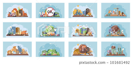 Climate change with weather global greenhouse warming risks 101681492