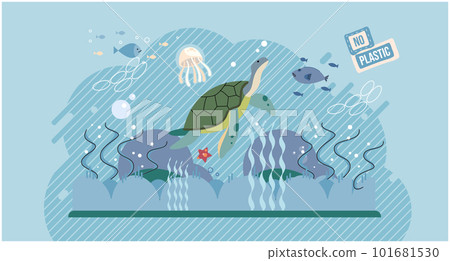 Save the planet and ocean. No plastic. Stop ocean plastic pollution. Save the turtles. World ocean day. Earth day 101681530