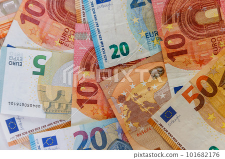 Background of the different euro banknotes Background of the different euro banknotes 101682176