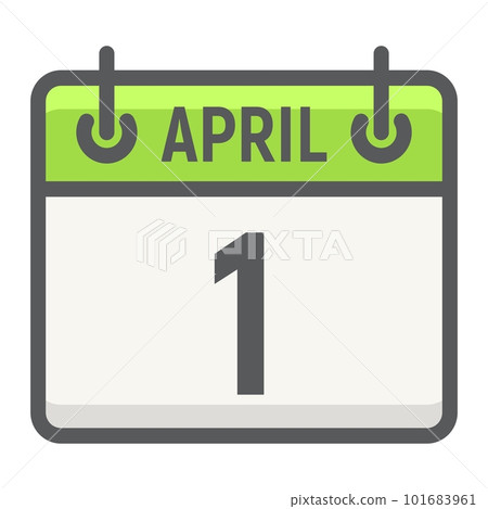 Easter calendar filled outline icon, easter and holiday, date sign vector graphics, a colorful line pattern on a white background, eps 10. Easter calendar filled outline icon, easter and holiday, date sign vector graphics, a colorful line pattern on a white background, eps 10. 101683961