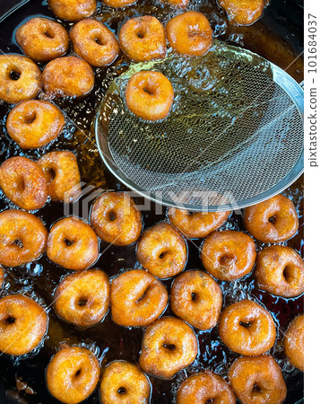 Istanbul, Turkey Lokma. Turkish style sweet snack Istanbul, Turkey Lokma. Turkish style sweet snack 101684037