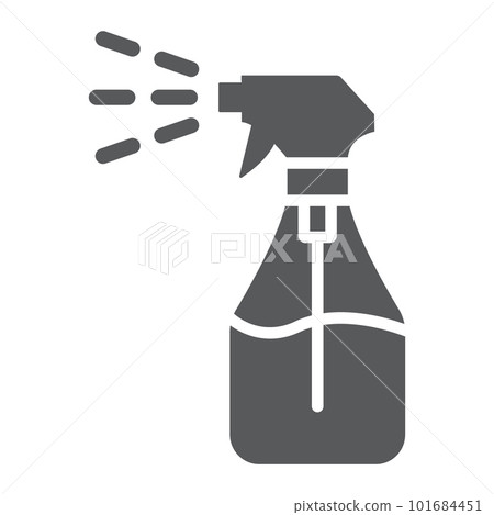 Foggy spray glyph icon, liquid and fluid, spray bottle sign, vector graphics, a solid pattern on a white background, eps 10. 101684451