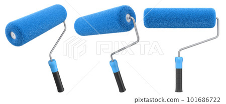 Set of paint roller for painting walls and renovating apartment on white Set of paint roller for painting walls and renovating apartment on white 101686722