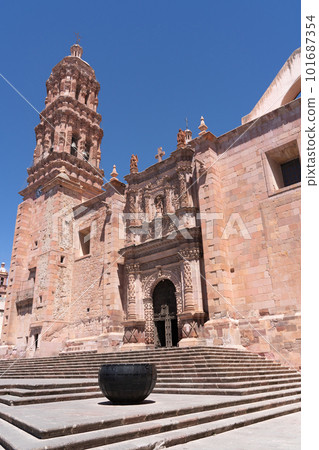 Zacatecas Cathedral and its entrance Zacatecas Cathedral and its entrance 101687354
