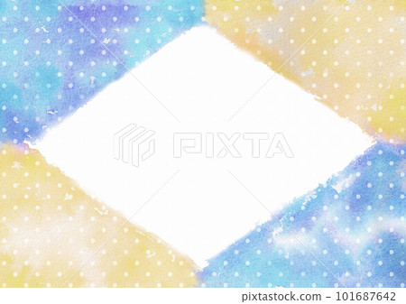 用於 POP 和留言卡的柔和時尚的水彩鑽石框架 101687642