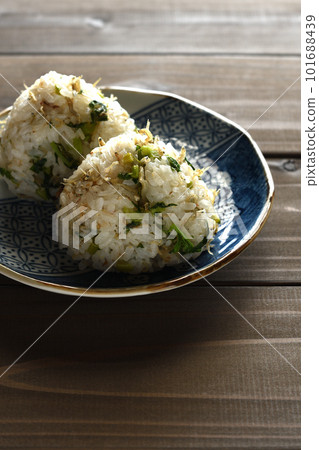 Radish leaf rice ball 101688439