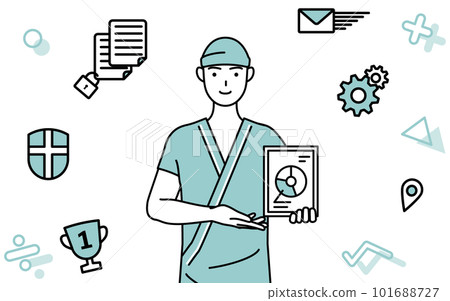 DX 圖像，男性住院患者使用數字技術改善業務 101688727