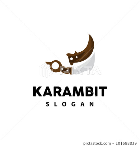 Kerambit Logo, Indonesia Fighting Weapon Vector, Ninja Fighting Tool Simple Design, Template Illustration Symbol Icon Kerambit Logo, Indonesia Fighting Weapon Vector, Ninja Fighting Tool Simple Design, Template Illustration Symbol Icon 101688839