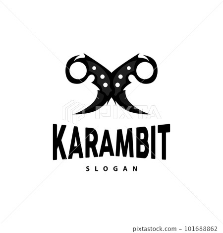 Kerambit Logo, Indonesia Fighting Weapon Vector, Ninja Fighting Tool Simple Design, Template Illustration Symbol Icon Kerambit Logo, Indonesia Fighting Weapon Vector, Ninja Fighting Tool Simple Design, Template Illustration Symbol Icon 101688862