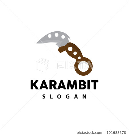 Kerambit Logo, Indonesia Fighting Weapon Vector, Ninja Fighting Tool Simple Design, Template Illustration Symbol Icon Kerambit Logo, Indonesia Fighting Weapon Vector, Ninja Fighting Tool Simple Design, Template Illustration Symbol Icon 101688878