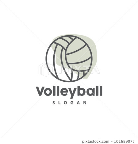 Volleyball Logo, Sport Simple Design, World Sports Tournament Vector, Illustration Symbol Icon Volleyball Logo, Sport Simple Design, World Sports Tournament Vector, Illustration Symbol Icon 101689075