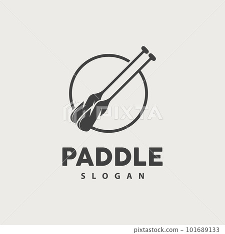 Paddle Logo, Boat Paddle Vector, Crossed Paddle Icon, Illustration Symbol Simple Design 101689133