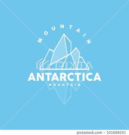 Iceberg Logo, Antarctic Mountains Vector In Ice Blue Color, Nature Design, Product Brand Illustration Template Icon Iceberg Logo, Antarctic Mountains Vector In Ice Blue Color, Nature Design, Product Brand Illustration Template Icon 101689291