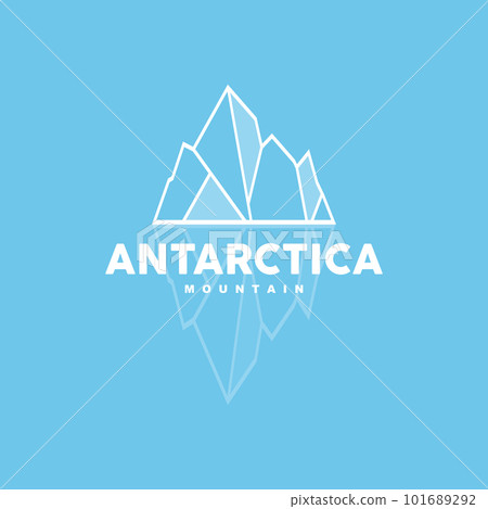 Iceberg Logo, Antarctic Mountains Vector In Ice Blue Color, Nature Design, Product Brand Illustration Template Icon Iceberg Logo, Antarctic Mountains Vector In Ice Blue Color, Nature Design, Product Brand Illustration Template Icon 101689292