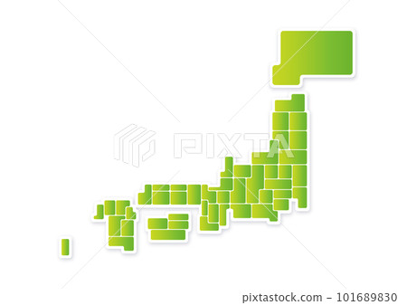 Deformed map of Japan Deformed map of Japan 101689830
