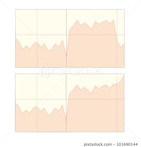 折線圖對比圖(無文字)基礎體溫表 折線圖對比圖(無文字)基礎體溫表 101690144