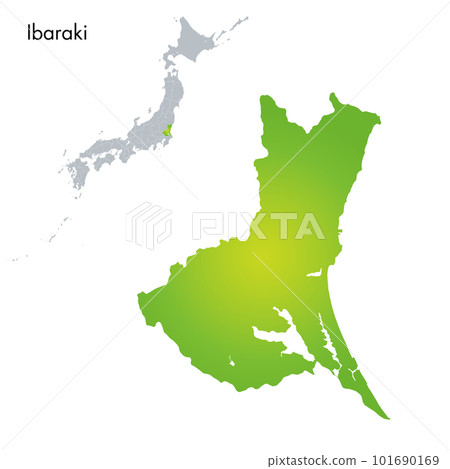 茨城縣和日本列島地圖 101690169