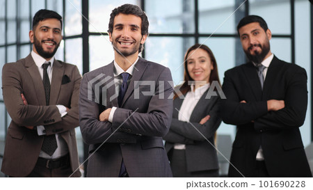 Corporate teacher, mentor, coach and group of interns, students business portrait Corporate teacher, mentor, coach and group of interns, students business portrait 101690228
