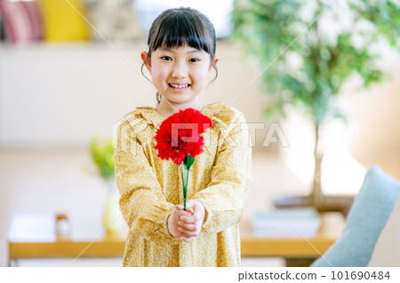 Girls with carnations Girls with carnations 101690484