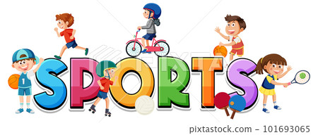 Cartoon Kids Sports Banner Design 101693065