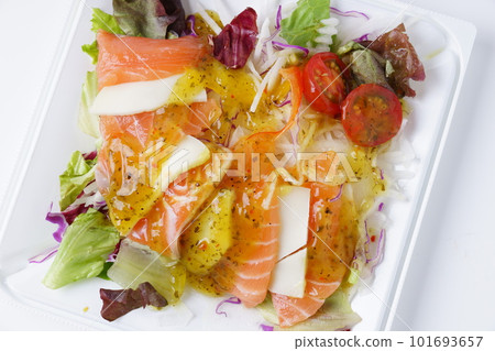 Salmon carpaccio Salmon carpaccio 101693657