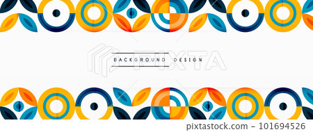 Colorful circle abstract background. Template for wallpaper, banner, presentation, background Colorful circle abstract background. Template for wallpaper, banner, presentation, background 101694526