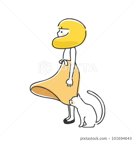 A woman looking far away 101694643