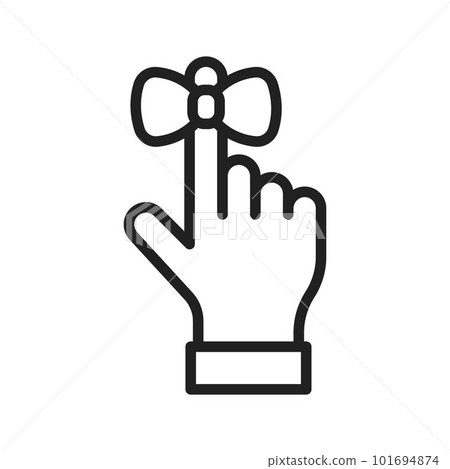 Reminder Ribbon icon vector image. Suitable for mobile apps, web apps and print media. 101694874