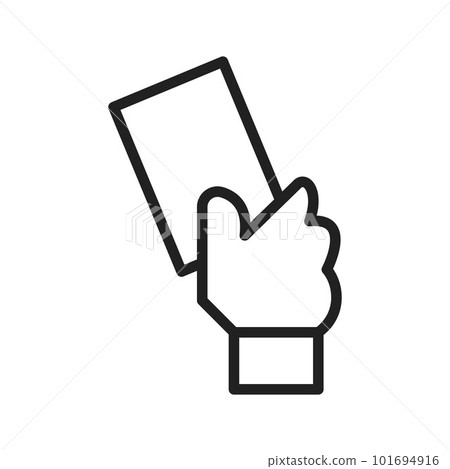 Red Card icon vector image. Suitable for mobile apps, web apps and print media. Red Card icon vector image. Suitable for mobile apps, web apps and print media. 101694916