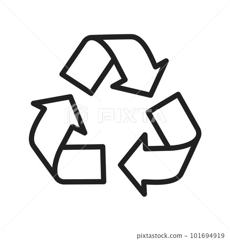 Recycling Symbol icon vector image. Suitable for mobile apps, web apps and print media. Recycling Symbol icon vector image. Suitable for mobile apps, web apps and print media. 101694919