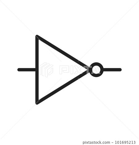 NOT Gate icon vector image. Suitable for mobile apps, web apps and print media. 101695213