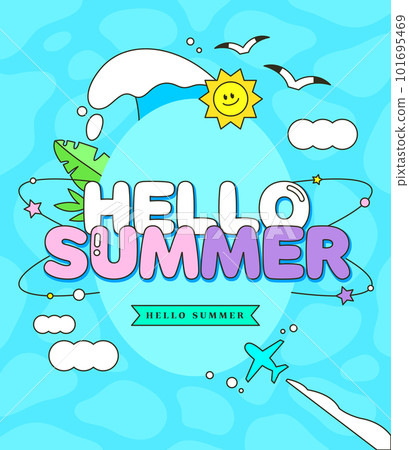 kitschy Summer Shopping Template kitschy Summer Shopping Template 101695469