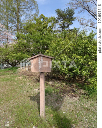 靜岡市駿府城公園德川家康種植的橘子和家康種植的橘子的招牌 靜岡市駿府城公園德川家康種植的橘子和家康種植的橘子的招牌 101695848