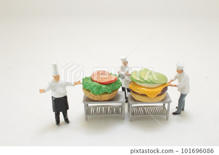 the professional of figure chef prepared hamburger the professional of figure chef prepared hamburger 101696086