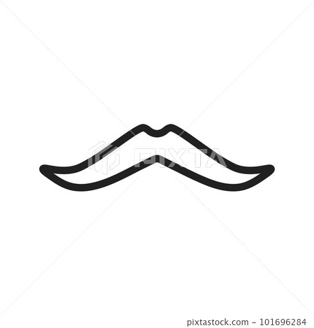 Moustache icon vector image. Suitable for mobile apps, web apps and print media. Moustache icon vector image. Suitable for mobile apps, web apps and print media. 101696284