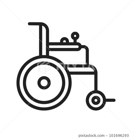 Motorized Wheelchair icon vector image. Suitable for mobile apps, web apps and print media. Motorized Wheelchair icon vector image. Suitable for mobile apps, web apps and print media. 101696293