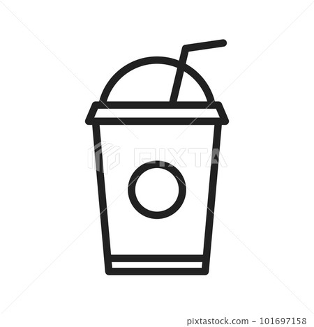 Juice cup icon vector image. Suitable for mobile apps, web apps and print media. Juice cup icon vector image. Suitable for mobile apps, web apps and print media. 101697158