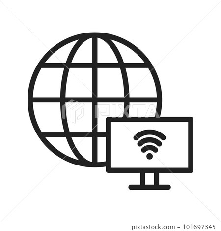 Internet Connectivity icon vector image. Suitable for mobile apps, web apps and print media. 101697345