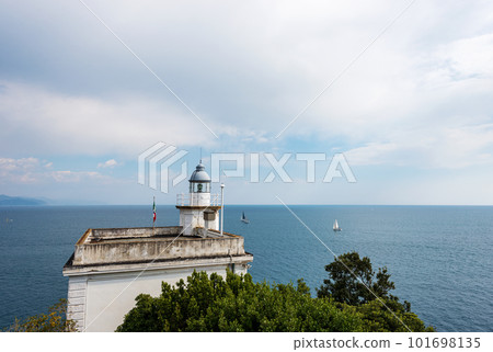 Seascape and White Lighthouse - Portofino Genoa Liguria Italy 101698135