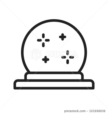 Crystal Ball icon vector image. Suitable for mobile apps, web apps and print media. Crystal Ball icon vector image. Suitable for mobile apps, web apps and print media. 101698836