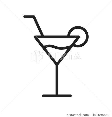 Cocktail icon vector image. Suitable for mobile apps, web apps and print media. 101698880
